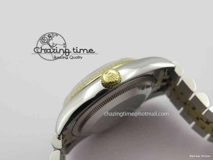 0510 DateJust 116234 SS YG BP Best Edition Gray Dial Diam Markers On SS YG Bracelet SA ZipUp 3745